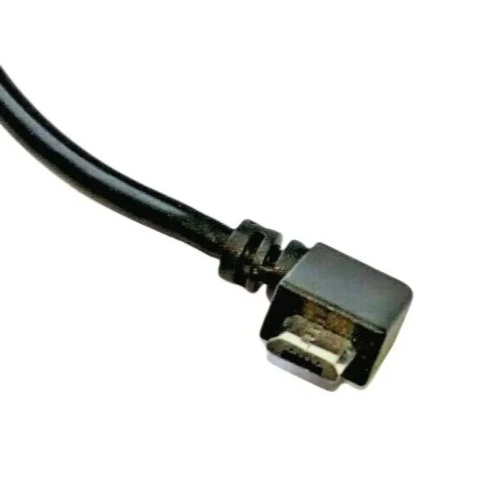 USB 2.0 To Micro USB Angled Adapter Cable 8 Inches Black Durable